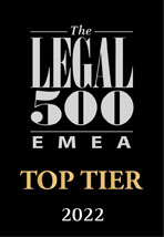 EMEA Legal 500 Top Tier Firms 2022