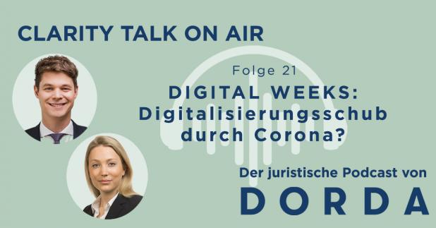 Rechtspodcast: DIGITAL WEEKS: Digitalisierungsschub durch Corona?